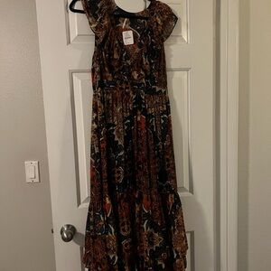 Free People Elegant Black Lace Dress